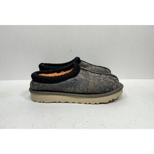 UGG Tasman Street Graffiti Sheepskin Lined Slippers Tan Orange Women’s‎ Size 6